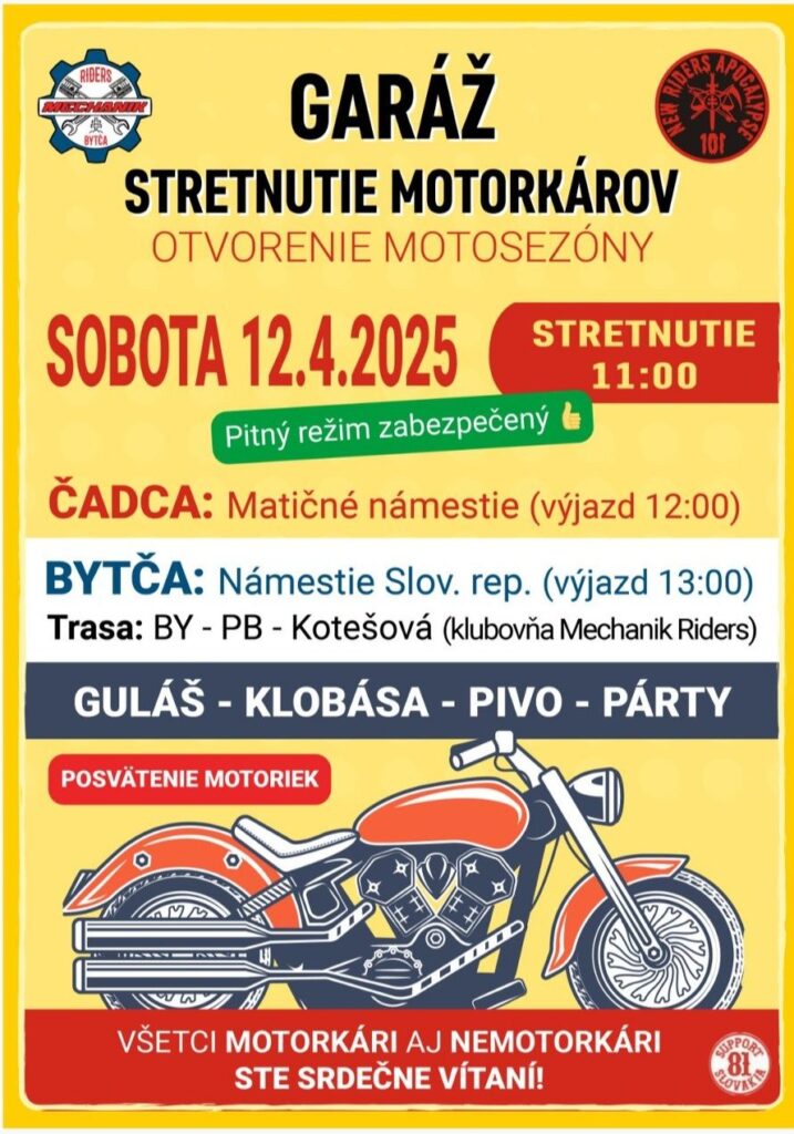 Garáž Stretnutie motorkárov