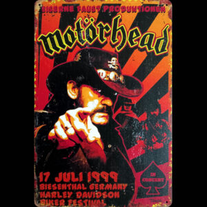 Motörhead, plechová retro tabuľka s potlačou