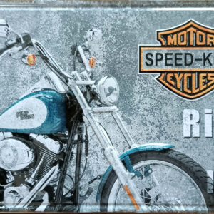 Ride to live, plechová retro tabuľka s potlačou