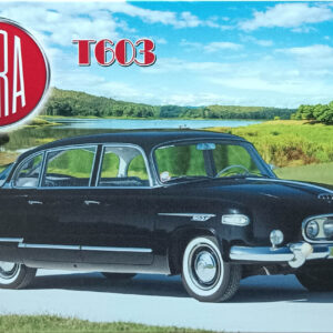 Tatra T603, plechová tabuľka s potlačou