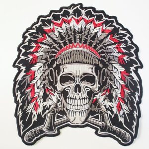 INDIAN SKULL nášivka veľká