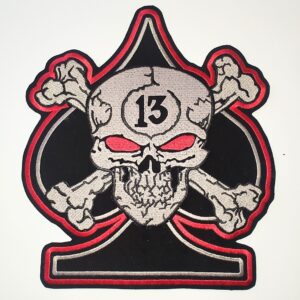 SKULL 13 nášivka veľká