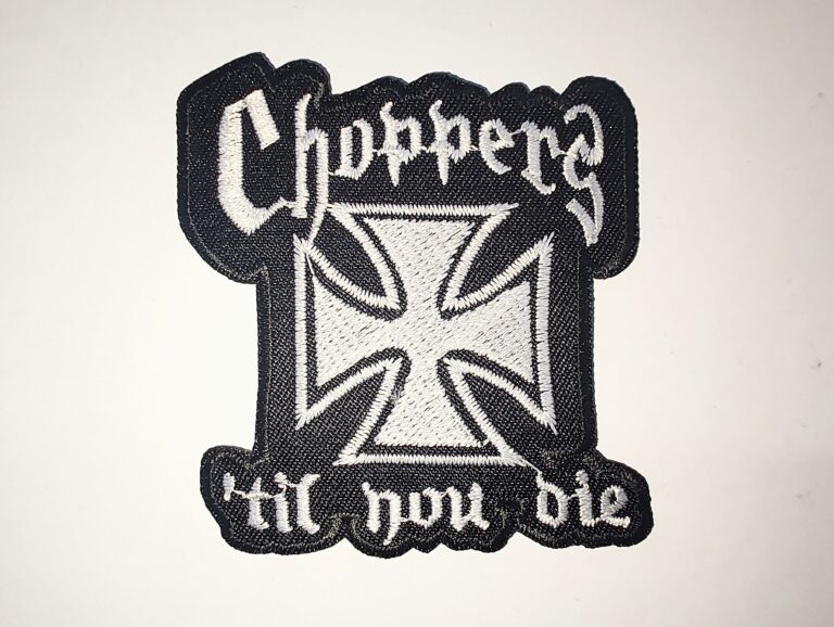 CHOPPERS Kríž nášivka malá