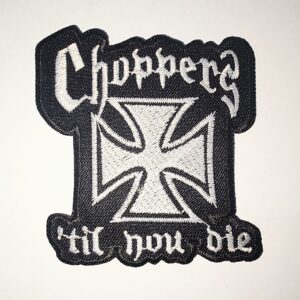 CHOPPERS Kríž nášivka malá