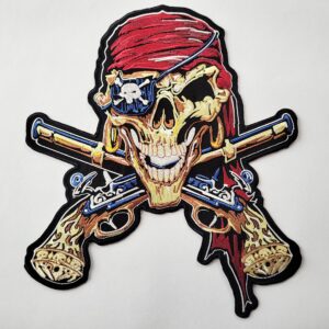 Pirátska lepka nášivka veľká