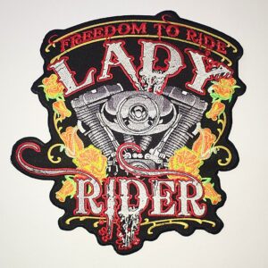 LADY RIDER nášivka veľká