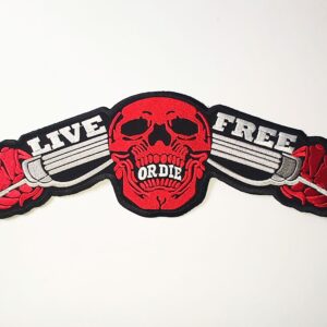 LIVE FREE nášivka veľká