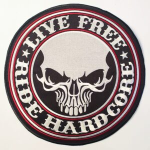 LIVE FREE nášivka veľká