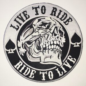LIVE TO RIDE nášivka veľká