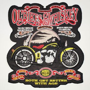 OLBIKES & WHISKEY nášivka veľká
