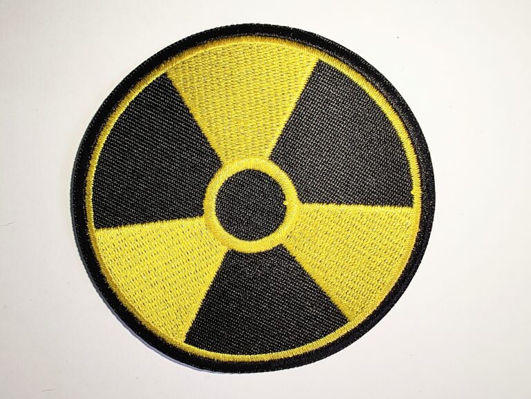 Radioaktivita nášivka malá